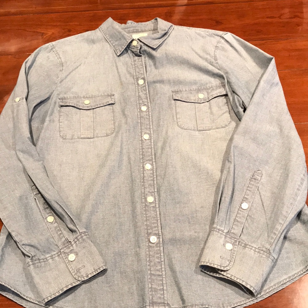 J crew chambray button down